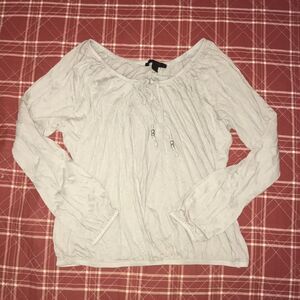 🌻3/$15 Express lightweight off shoulder open cardigan tied blouse sweater